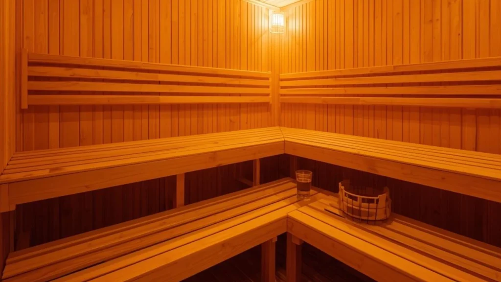 Sauna interior